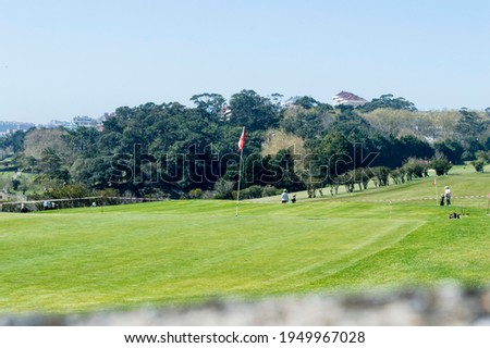 views of the Mataleñas golf course in Santander. Royalty-Free Stock Photo #1949967028