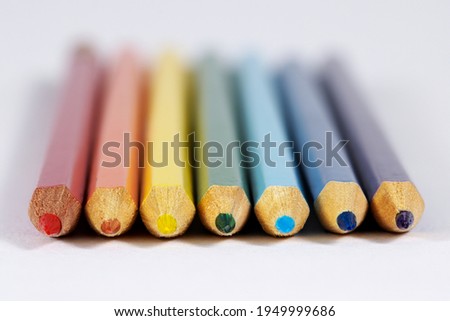 Rainbow Pencils abstract background design