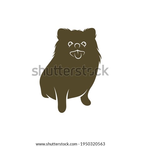 Baby dog logo design vector illustration, Creative Dog logo design concept template, symbols icons