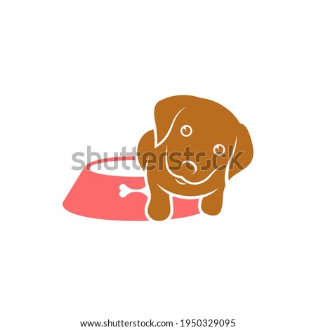 Dog Food logo design vector illustration, Creative Dog logo design concept template, symbols icons