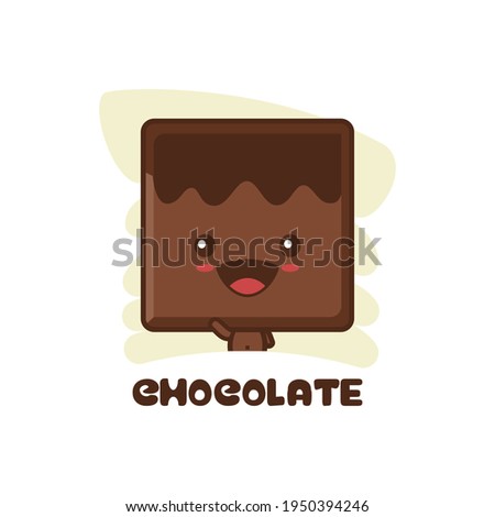 mascot design character brown bar with half body. suitable for use as a logo, sticker, menu display etc.