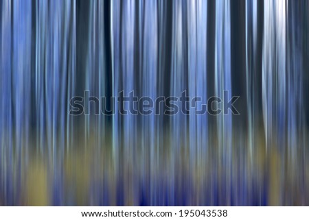 blue abstract forest