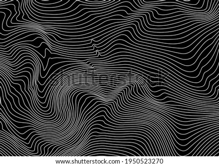 Zebra black and white stripes pattern abstract background. Vector illustration Royalty-Free Stock Photo #1950523270