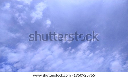beautiful view of white cloud and blue sky