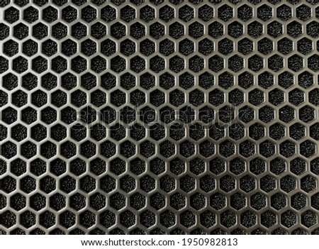 Steel net or black plastic Mesh background image