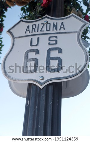 The Historic U.S Route 66, Williams, Arizona Royalty-Free Stock Photo #1951124359
