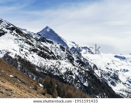 Majestic La Dent Blanche peak above steep Valley in Swiss Alps (Ferpècle) - Mesmerizing beauty