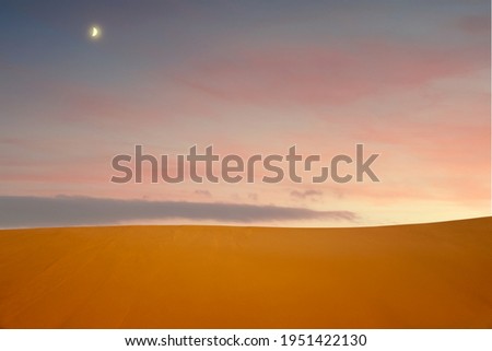 Abstract image of the surface of a dune in the Sahara in Sudan