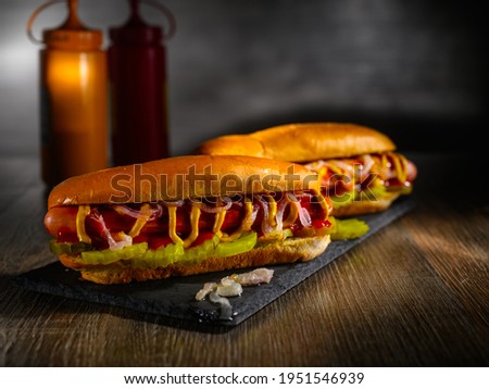 hot dog photo hd! A light snack for every day, a hot dog nourishes the body and mind, a boost of energy in food. Eat tasty, do not get fat, look at the sausage with bread and do not be shy. Delicious 