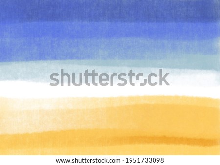 Background illustration of blue sky with the image of summer