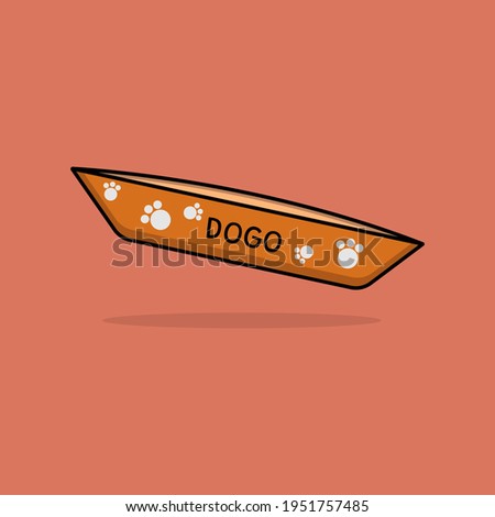 Dog food illustration vector icon