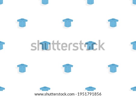 Short sleeve shirts seamless pattern. Bright background from a shirt. 