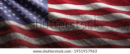 Old American Flag For Memorial Day