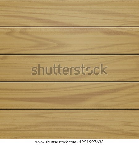 Realistic background texture of light wood planks - Vector illustration