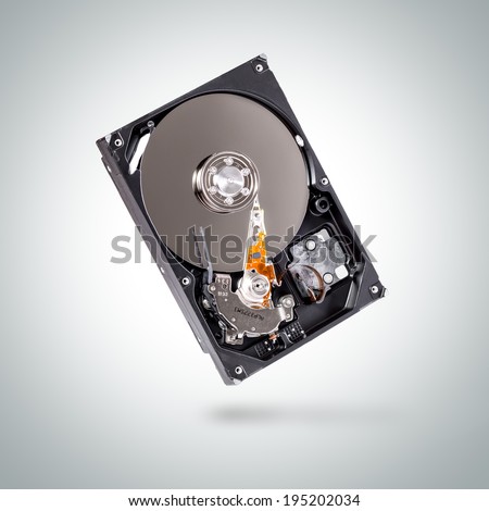 Internal hard drive disk or computer storage.