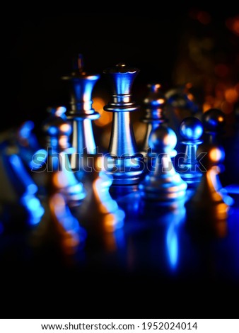 Golden chess board game. Strategy ideas concept business futuristic graphic icon.