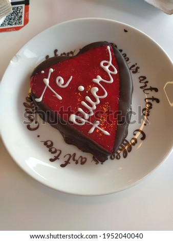 I love you valentine's cookie