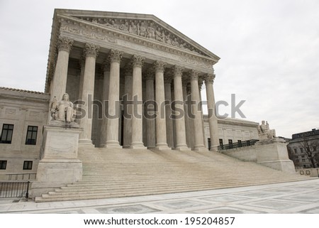 Washington DC US Supreme Court Royalty-Free Stock Photo #195204857