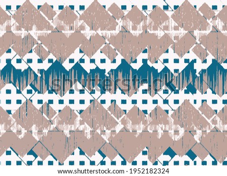 Seamless vintage pattern. Ethnic vector textured background from Bali island, Indonesia.