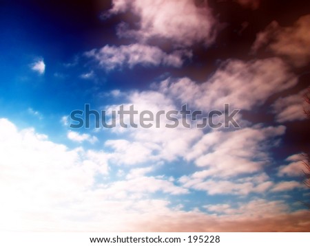 Toned clouds