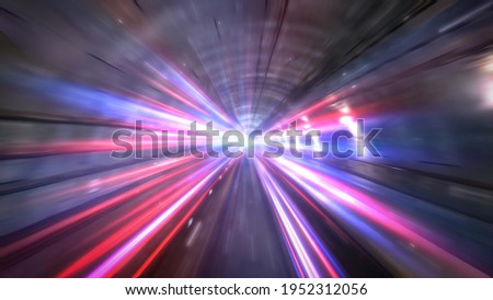 Rush hour traffic fast moving,Fast moving traffic drives time lapse moving fast light each subway lane effect line light cg