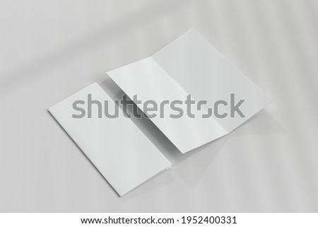 DL Size White Bi-Fold Borchure