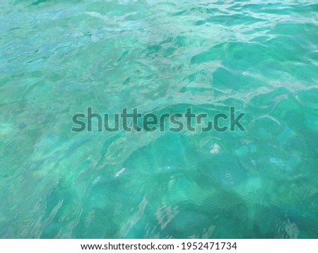 beauty and clarity sea water surface