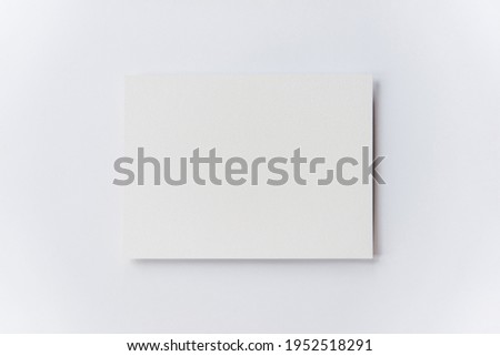 Clean blank paper mockup template for design, art prints or presentation