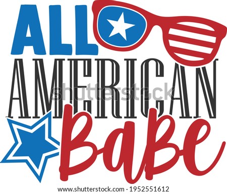All American Babe - 4th of July design