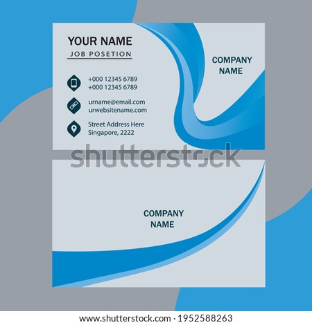 simple visiting card design template eps