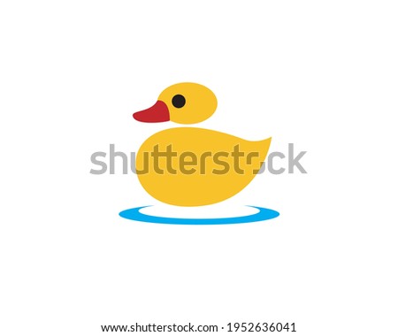yellow baby duck swimming on circular water