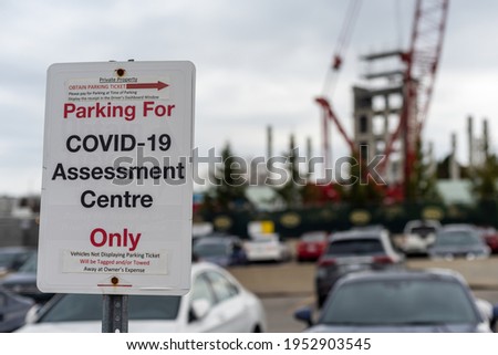 COVID-19 Assessment Centre Parking Sign