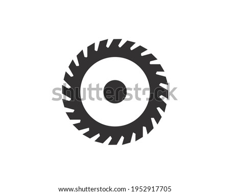 circular saw blade or icon for rotation system