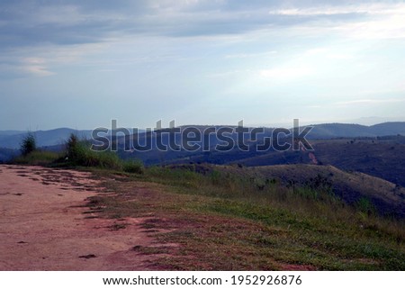 Photo of the hills of Santa Helena located near the city of Sete Lagoas, Brazil.