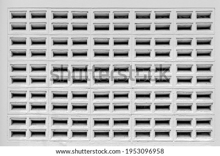 White vented cement block pattern and background seamless