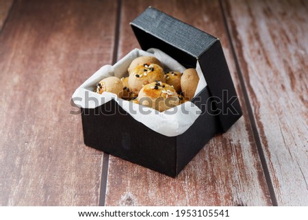 cookies concept with a background in selective focus