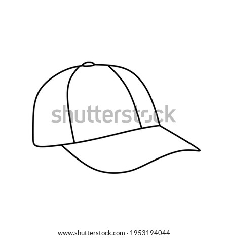 Baseball cap vector. Cap illustration.