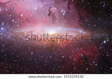 Endless universe with stars and galaxies in outer space. Cosmos art. Elements of this image furnished by NASA.