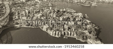 Sydney, Australia. Awesome aerial view from helicopter on a beautiful day.