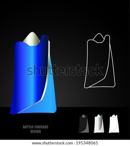 bottle and packaging set of perfume bottles vector format