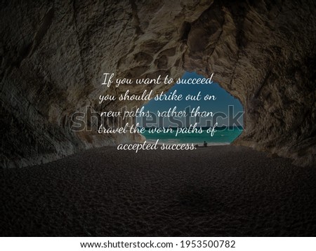 Inspirational and Motivational image quotes on blurred and darken nature background.