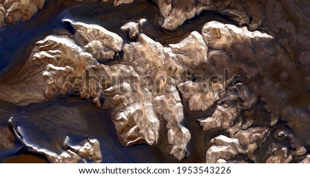 inert matter,   abstract photography of the deserts of Africa from the air. aerial view of desert landscapes, Genre: Abstract Naturalism, from the abstract to the figurative, contemporary