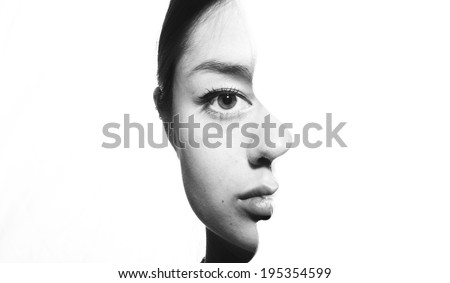 Two Faces Royalty-Free Stock Photo #195354599