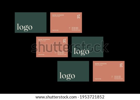 Luxury, Modern and Elegant Business Card Design template Royalty-Free Stock Photo #1953721852