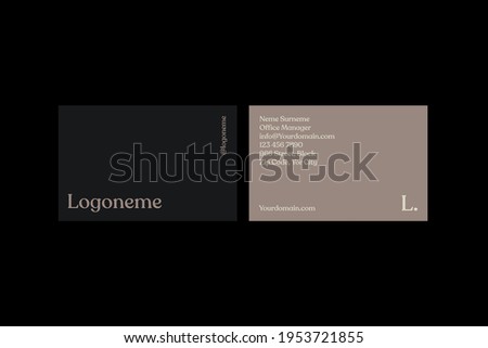 Luxury, Modern and Elegant Business Card Design template Royalty-Free Stock Photo #1953721855
