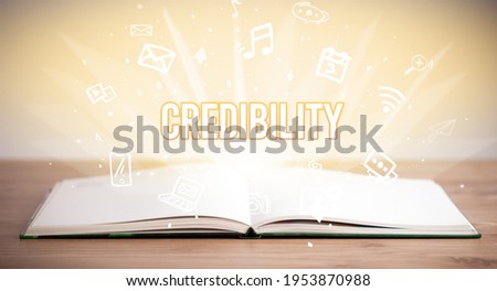 open book with business inscription