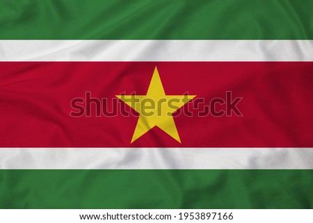 Flag of Suriname with texture