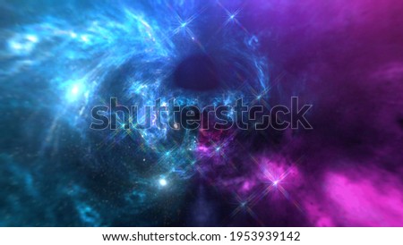 black hole, Planets and galaxy, science fiction wallpaper. Beauty of deep space. Billions of galaxy in the universe Cosmic art background Royalty-Free Stock Photo #1953939142