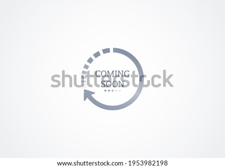 coming soon loading. no image, no video available. simple coming soon page vector illustration Royalty-Free Stock Photo #1953982198