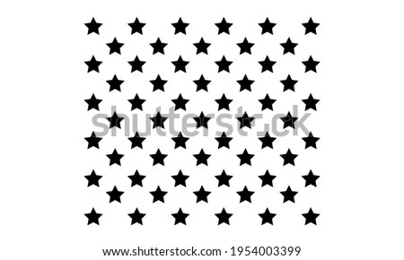 50 Stars - 50 USA Stars -50 Stars American Flag Vector And Clip Art